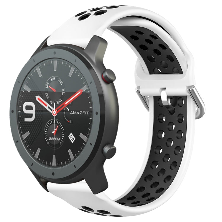 22mm Perforated Breathable Sports Silicone Watch Band