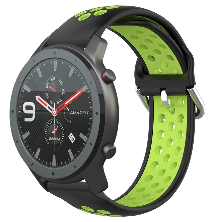 22mm Perforated Breathable Sports Silicone Watch Band