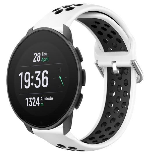 22mm Perforated Breathable Sports Silicone Watch Band