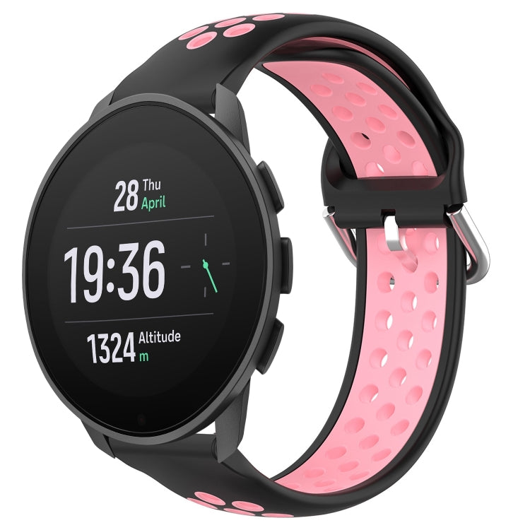22mm Perforated Breathable Sports Silicone Watch Band