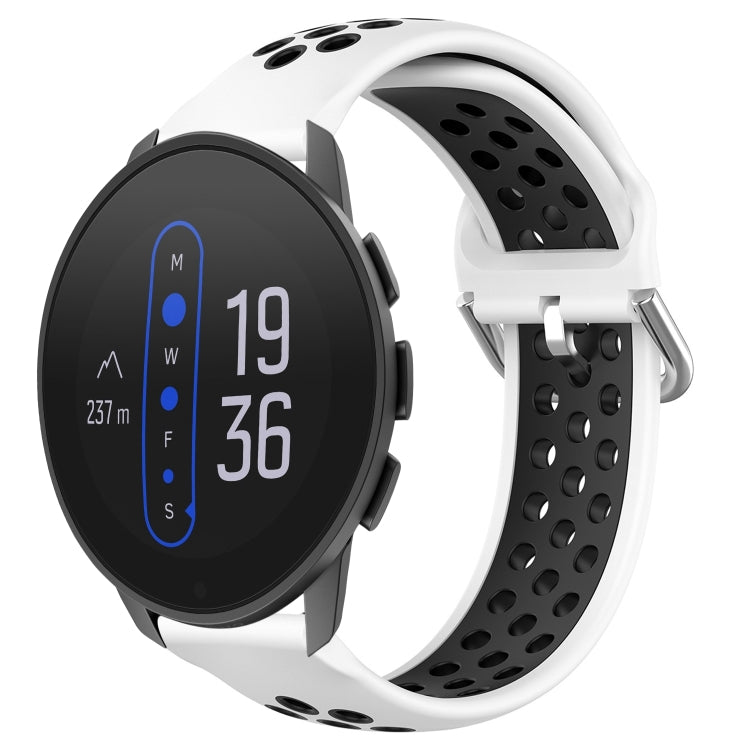 22mm Perforated Breathable Sports Silicone Watch Band