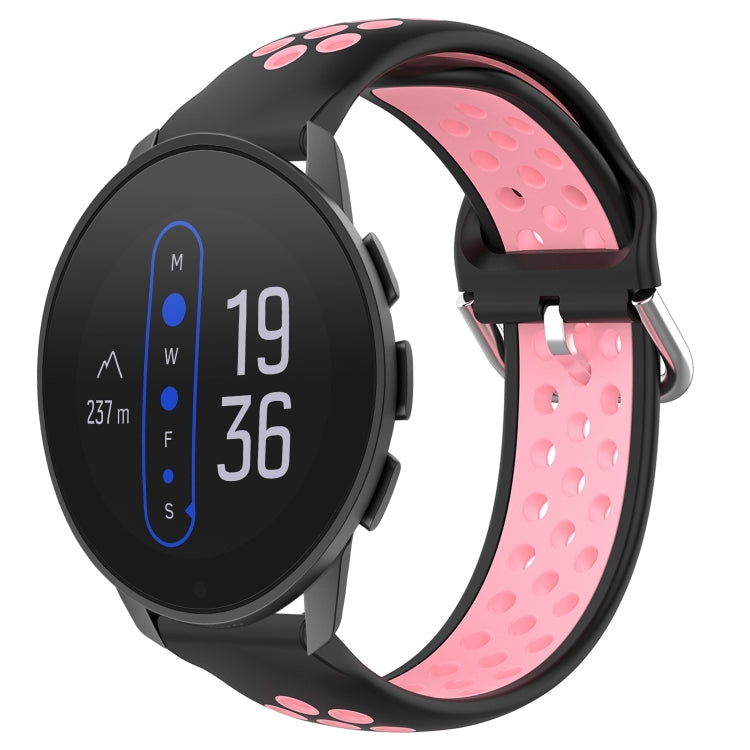 22mm Perforated Breathable Sports Silicone Watch Band