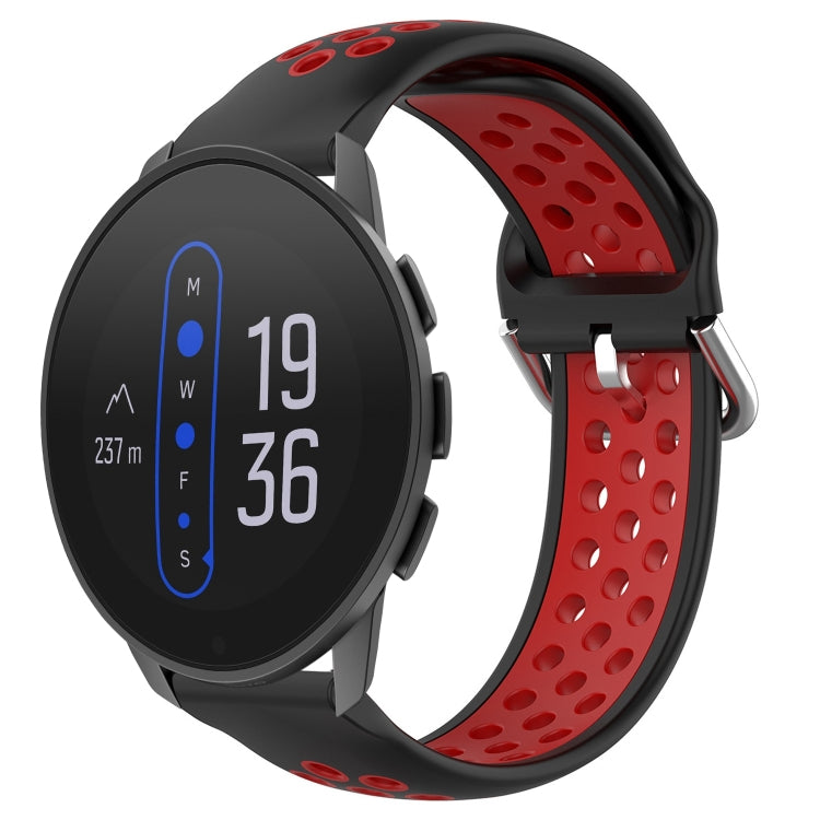 22mm Perforated Breathable Sports Silicone Watch Band