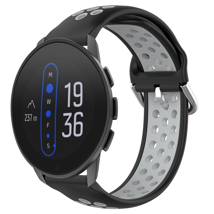 22mm Perforated Breathable Sports Silicone Watch Band