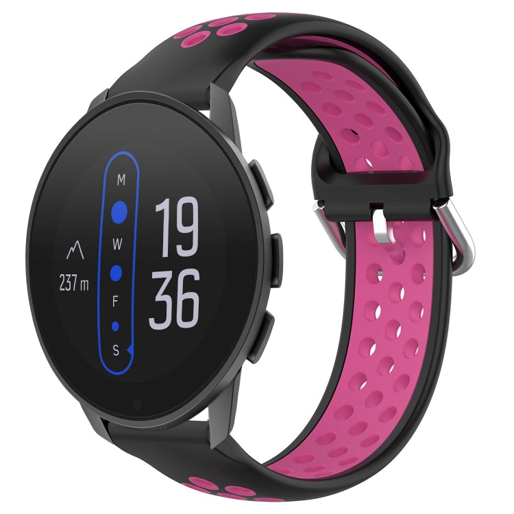 22mm Perforated Breathable Sports Silicone Watch Band
