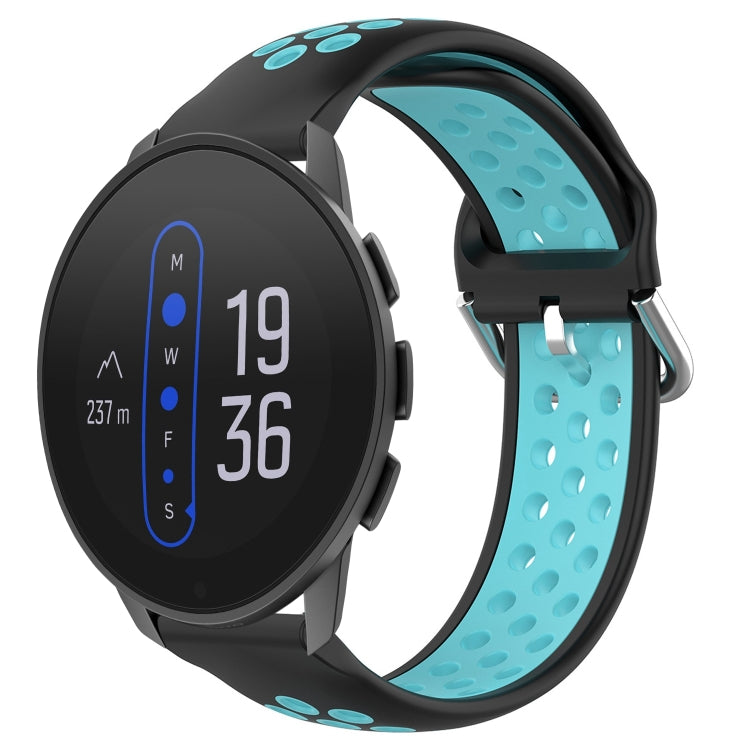 22mm Perforated Breathable Sports Silicone Watch Band