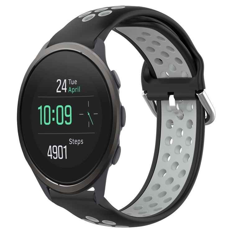 22mm Perforated Breathable Sports Silicone Watch Band