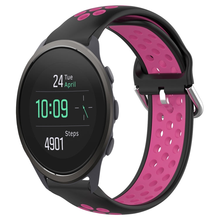 22mm Perforated Breathable Sports Silicone Watch Band