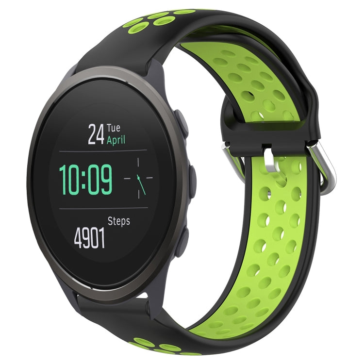 22mm Perforated Breathable Sports Silicone Watch Band