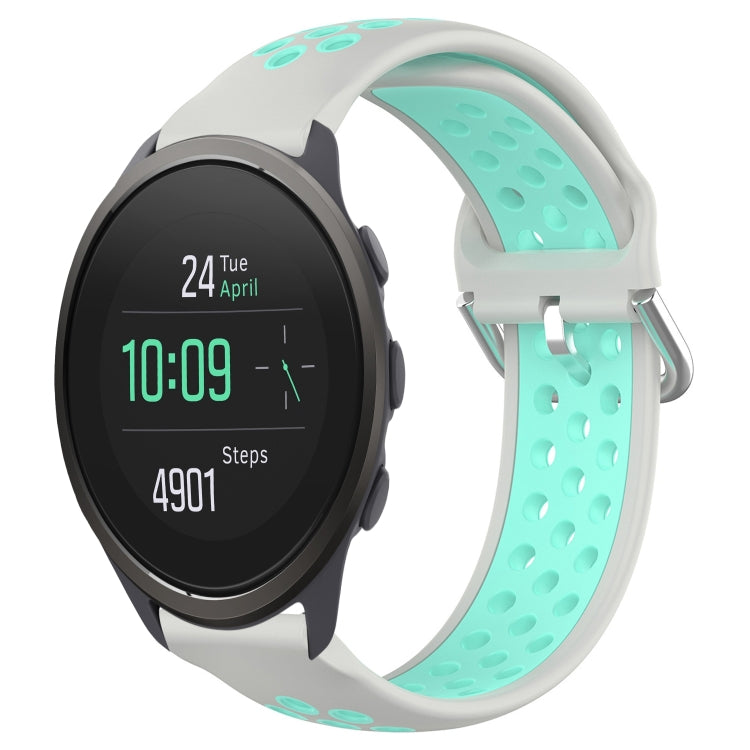 22mm Perforated Breathable Sports Silicone Watch Band