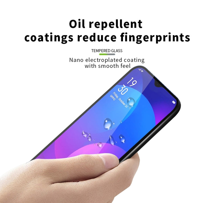 PINWUYO 9H 2.5D Full Glue Tempered Glass Film, For OPPO F11/A9, for OPPO Reno 10X, For  OPPO Reno