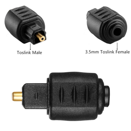 JUNSUNMAY Optical 3.5mm Female Mini Jack Plug to Digital Toslink Male Audio Adapter Connector