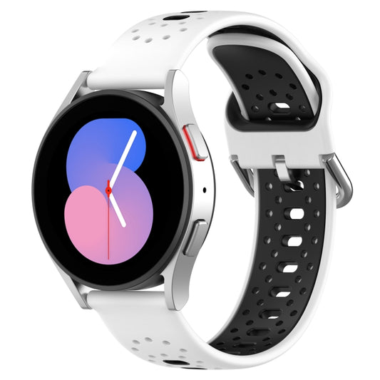 20mm Breathable Two-Color Silicone Watch Band