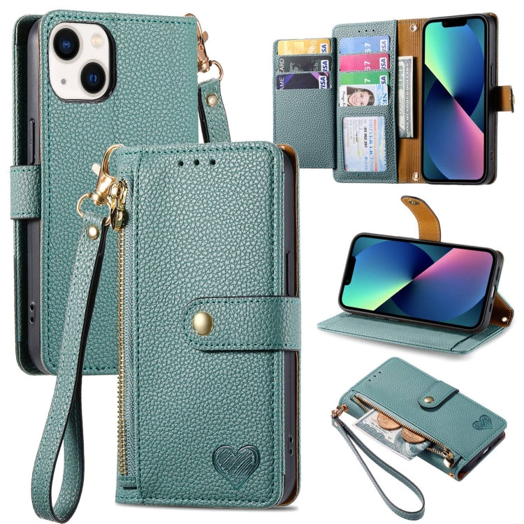 Love Zipper Lanyard Leather Phone Case, For iPhone 13 mini, For iPhone 12 mini, For iPhone 12 Pro Max, For iPhone 11 Pro Max, For iPhone 11, For iPhone 11 Pro, For iPhone XR, For iPhone XS Max, For iPhone 7 / 8 / SE 2022, For iPhone 12 / 12 Pro��������...
