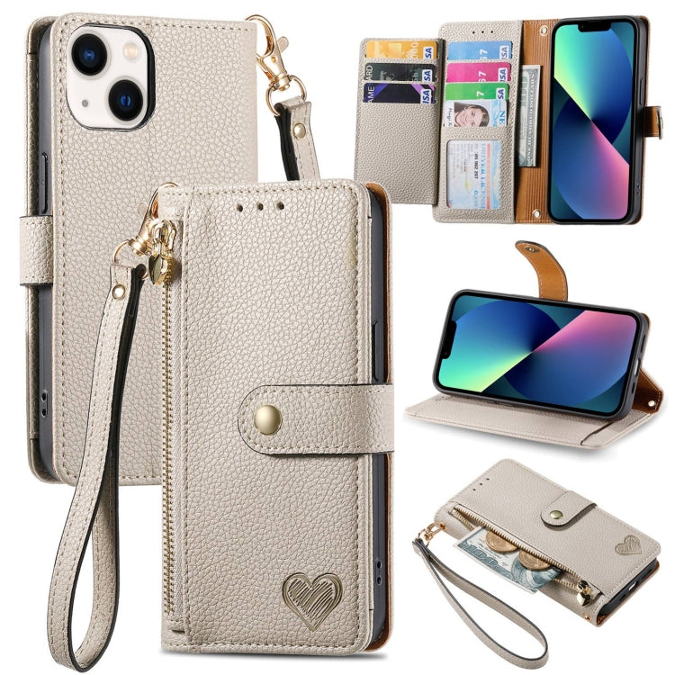 Love Zipper Lanyard Leather Phone Case, For iPhone 13 mini, For iPhone 12 mini, For iPhone 12 Pro Max, For iPhone 11 Pro Max, For iPhone 11, For iPhone 11 Pro, For iPhone XR, For iPhone XS Max, For iPhone 7 / 8 / SE 2022, For iPhone 12 / 12 Pro��������...
