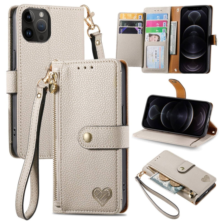 Love Zipper Lanyard Leather Phone Case, For iPhone 13 mini, For iPhone 12 mini, For iPhone 12 Pro Max, For iPhone 11 Pro Max, For iPhone 11, For iPhone 11 Pro, For iPhone XR, For iPhone XS Max, For iPhone 7 / 8 / SE 2022, For iPhone 12 / 12 Pro��������...