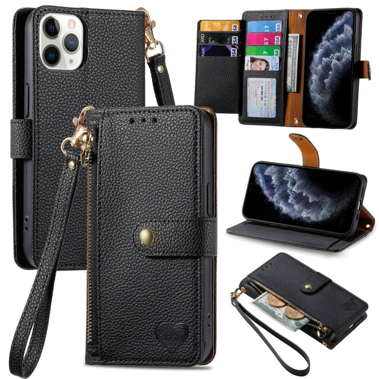 Love Zipper Lanyard Leather Phone Case, For iPhone 13 mini, For iPhone 12 mini, For iPhone 12 Pro Max, For iPhone 11 Pro Max, For iPhone 11, For iPhone 11 Pro, For iPhone XR, For iPhone XS Max, For iPhone 7 / 8 / SE 2022, For iPhone 12 / 12 Pro��������...