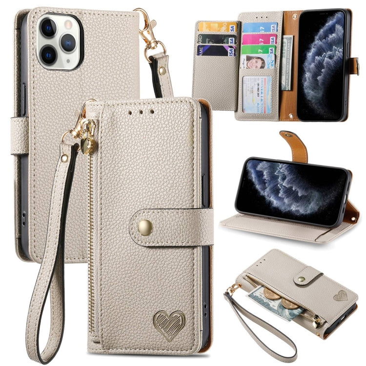 Love Zipper Lanyard Leather Phone Case, For iPhone 13 mini, For iPhone 12 mini, For iPhone 12 Pro Max, For iPhone 11 Pro Max, For iPhone 11, For iPhone 11 Pro, For iPhone XR, For iPhone XS Max, For iPhone 7 / 8 / SE 2022, For iPhone 12 / 12 Pro��������...
