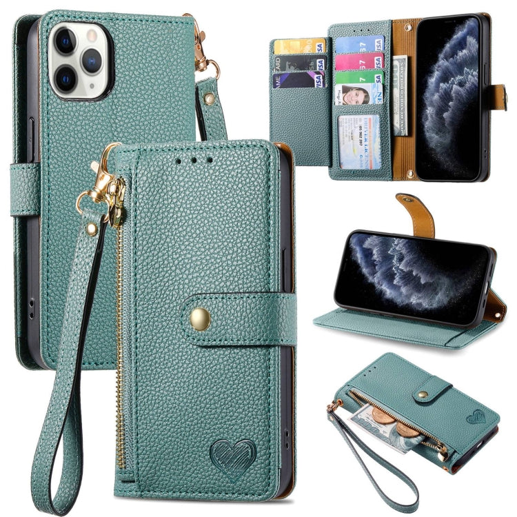 Love Zipper Lanyard Leather Phone Case, For iPhone 13 mini, For iPhone 12 mini, For iPhone 12 Pro Max, For iPhone 11 Pro Max, For iPhone 11, For iPhone 11 Pro, For iPhone XR, For iPhone XS Max, For iPhone 7 / 8 / SE 2022, For iPhone 12 / 12 Pro��������...