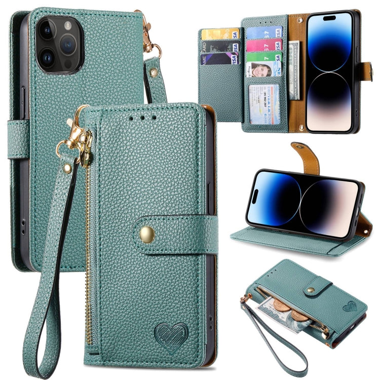 Love Zipper Lanyard Leather Phone Case, For iPhone 16e, For iPhone 16 Pro Max, For iPhone 16 Pro, For iPhone 16 Plus, For iPhone 16, For iPhone 15 Pro Max, For iPhone 15 Pro, For iPhone 15 Plus, For iPhone 15, For iPhone 14 Plus, For iPhone 14���������...
