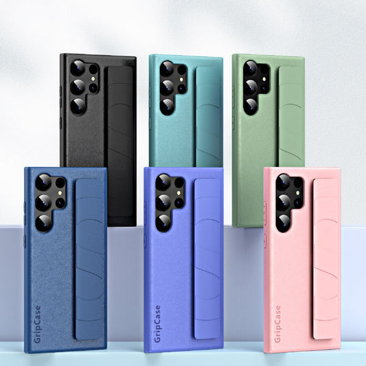 Skin Elastic Wrist Grip Back Cover Phone Case