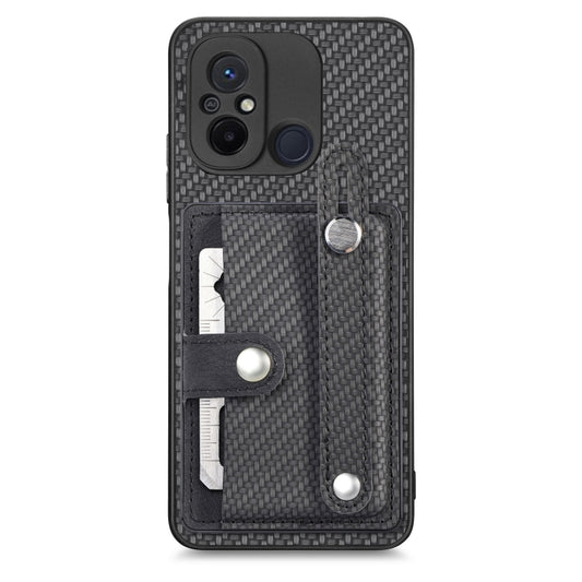 Wristband Kickstand Card Wallet Back Phone Case with Tool Knife