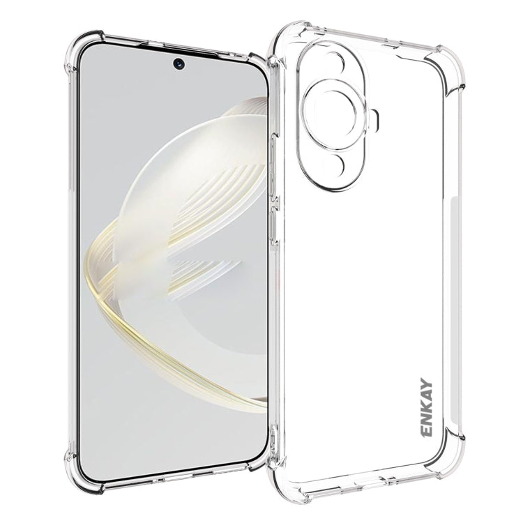 ENKAY Hat-Prince Transparent TPU Shockproof Phone Case, For Huawei Enjoy 70X, For Huawei Mate 70 Pro, For Huawei Mate 70, For Huawei nova 13 Pro, For Huawei nova Flip, For Huawei nova 12i, For Huawei Pura 70, For Huawei Mate 60, For Huawei Mate 60 Pro�...