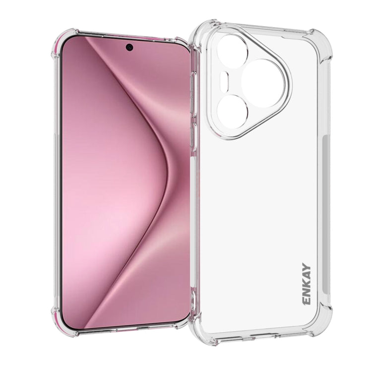 ENKAY Hat-Prince Transparent TPU Shockproof Phone Case, For Huawei Enjoy 70X, For Huawei Mate 70 Pro, For Huawei Mate 70, For Huawei nova 13 Pro, For Huawei nova Flip, For Huawei nova 12i, For Huawei Pura 70, For Huawei Mate 60, For Huawei Mate 60 Pro�...