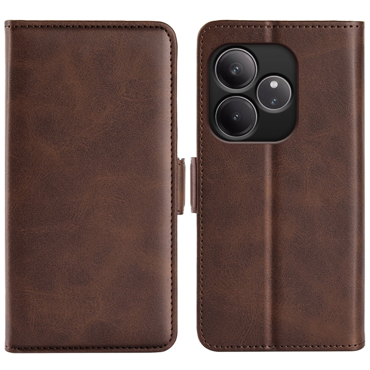 Dual-side Magnetic Buckle Horizontal Flip Leather Phone Case, For Realme 14 Pro+, For Realme 14 Pro 5G, For Realme 14X 4G, For Realme C75, For Realme GT 7 Pro 5G, For Realme 13+ 5G, For Realme 13 Pro 5G, For Realme GT 6 5G, For Realme C63��������������...