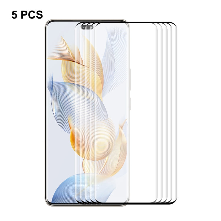 5pcs ENKAY Hat-Prince Hot Bending Full Coverage Side Glue Tempered Glass Film, For Honor 300 Ultra, For Honor X60 Pro / X9c, For Honor Magic7 Pro, For Honor Magic6 Pro, For Honor X50 / X9b / Magic6 Lite, For Honor 100 Pro, For Honor 100, For Honor 90 P...