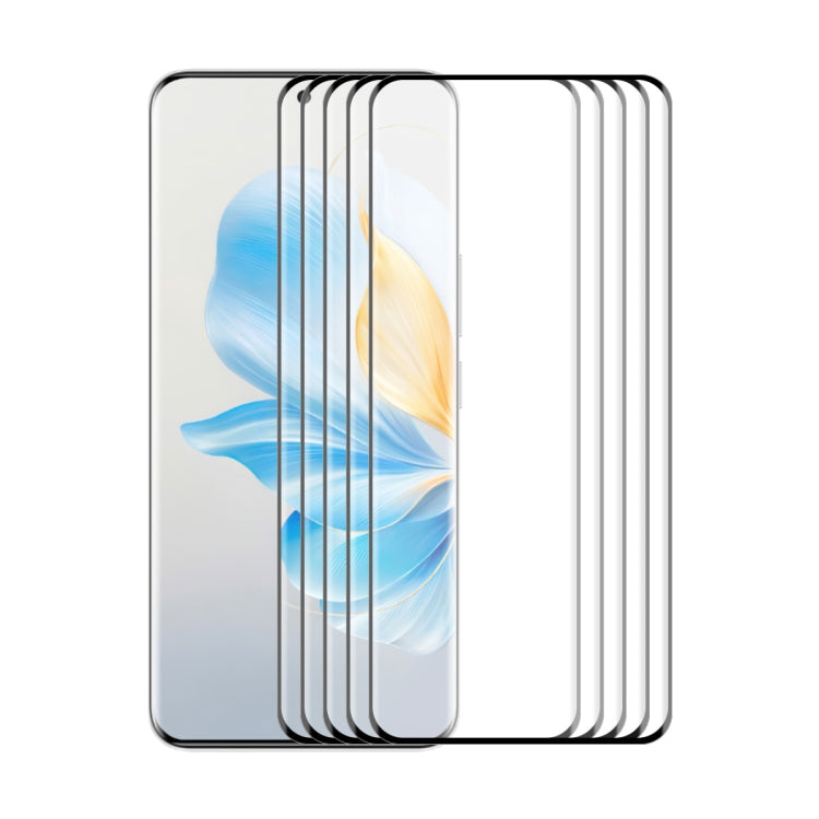 5pcs ENKAY Hat-Prince Hot Bending Full Coverage Side Glue Tempered Glass Film, For Honor 300 Ultra, For Honor X60 Pro / X9c, For Honor Magic7 Pro, For Honor Magic6 Pro, For Honor X50 / X9b / Magic6 Lite, For Honor 100 Pro, For Honor 100, For Honor 90 P...