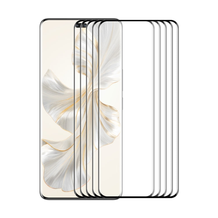5pcs ENKAY Hat-Prince Hot Bending Full Coverage Side Glue Tempered Glass Film, For Honor 300 Ultra, For Honor X60 Pro / X9c, For Honor Magic7 Pro, For Honor Magic6 Pro, For Honor X50 / X9b / Magic6 Lite, For Honor 100 Pro, For Honor 100, For Honor 90 P...