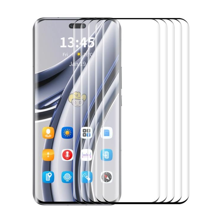 5pcs ENKAY Hat-Prince Hot Bending Full Coverage Side Glue Tempered Glass Film, For Honor 300 Ultra, For Honor X60 Pro / X9c, For Honor Magic7 Pro, For Honor Magic6 Pro, For Honor X50 / X9b / Magic6 Lite, For Honor 100 Pro, For Honor 100, For Honor 90 P...