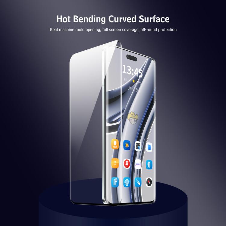 5pcs ENKAY Hat-Prince Hot Bending Full Coverage Side Glue Tempered Glass Film, For Honor 300 Ultra, For Honor X60 Pro / X9c, For Honor Magic7 Pro, For Honor Magic6 Pro, For Honor X50 / X9b / Magic6 Lite, For Honor 100 Pro, For Honor 100, For Honor 90 P...