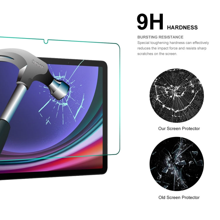 ENKAY Hat-Prince 0.33mm Explosion-proof Tempered Glass Film, For Samsung Galaxy Tab S10+ / S9+ / S9 FE+, For Samsung Galaxy Tab S9 / S9 FE, For Samsung Galaxy Tab A9+ 11.0, For Samsung Galaxy Tab A9 8.7, For Samsung Galaxy Tab Active4 Pro