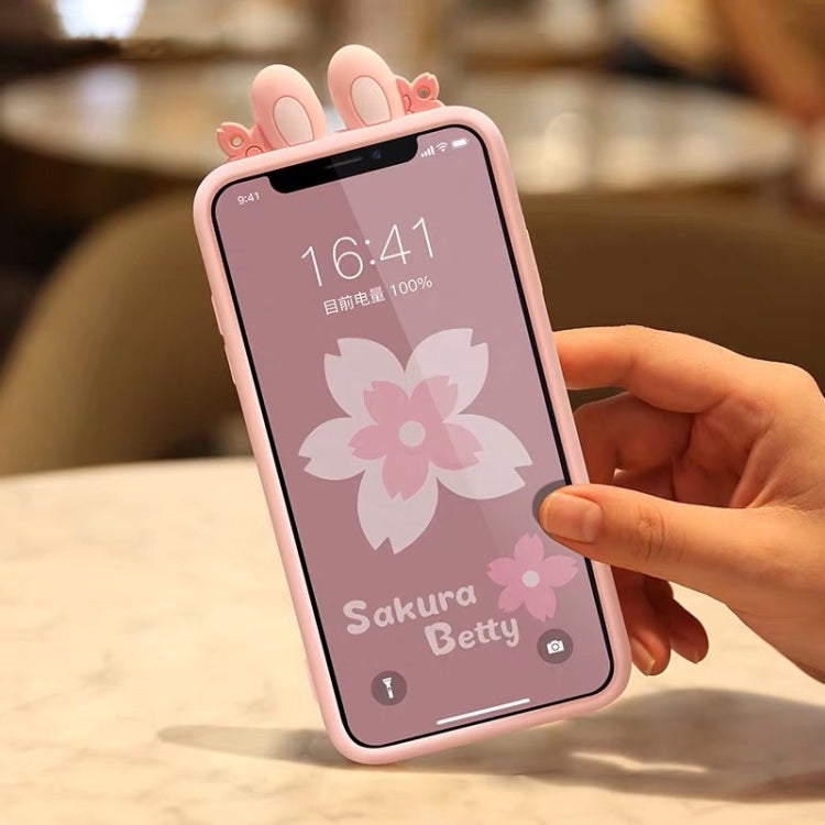 Cherry Blossoms Style Full Package Anti Falling Silicone Sleeve for iPhone X / XS, For iPhone X / XS