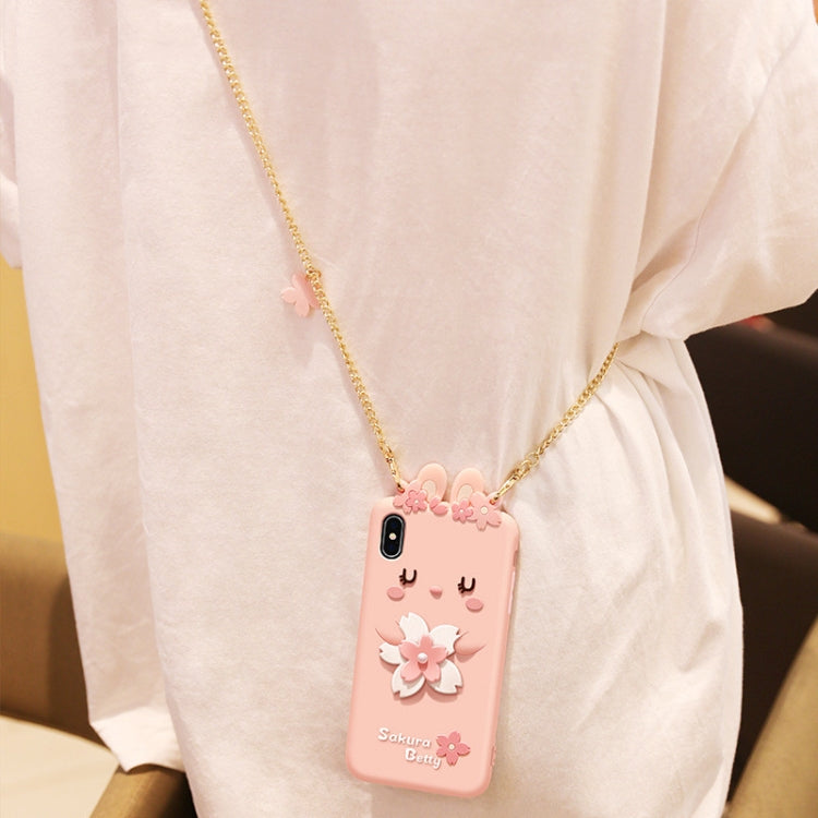 Cherry Blossoms Style Full Package Anti Falling Silicone Sleeve for iPhone X / XS, For iPhone X / XS
