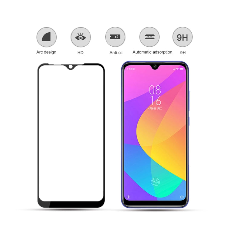 mocolo 0.33mm 9H 2.5D Full Glue Tempered Glass Film for Xiaomi Mi CC9e, For Xiaomi Mi CC9e(1pc)