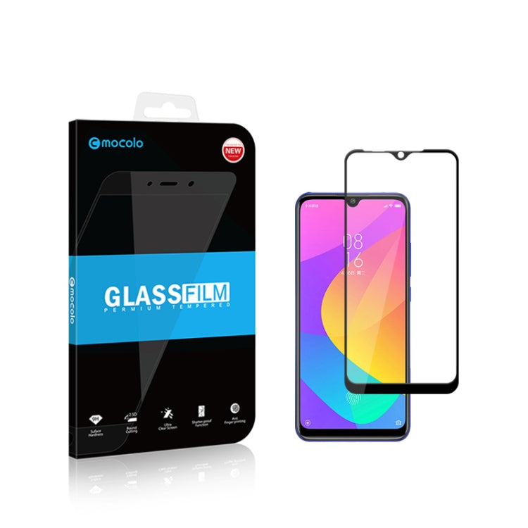 mocolo 0.33mm 9H 2.5D Full Glue Tempered Glass Film for Xiaomi Mi CC9e, For Xiaomi Mi CC9e(1pc)