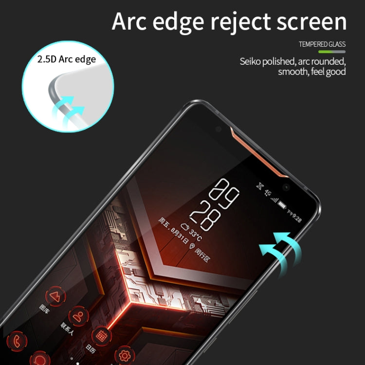 PINWUYO 9H 2.5D Full Screen Tempered Glass Film for, For ASUS Rog Phone 2, For Vivo Z5