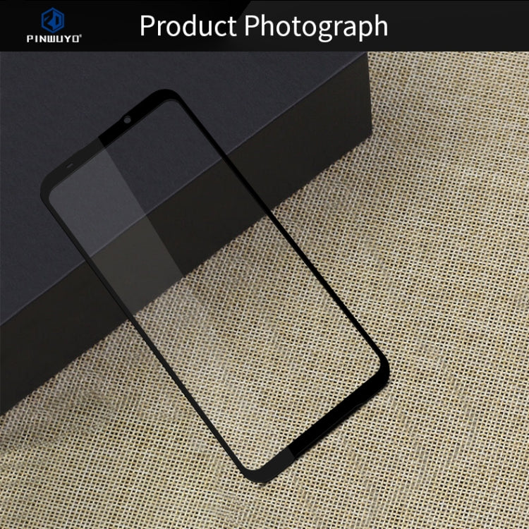 PINWUYO 9H 2.5D Full Screen Tempered Glass Film for  Xiaomi Black shark2 Pro（Black）, For Xiaomi Black Shark 2 Pro
