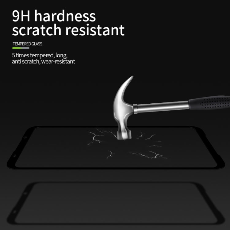 PINWUYO 9H 2.5D Full Screen Tempered Glass Film for  Xiaomi Black shark2 Pro（Black）, For Xiaomi Black Shark 2 Pro