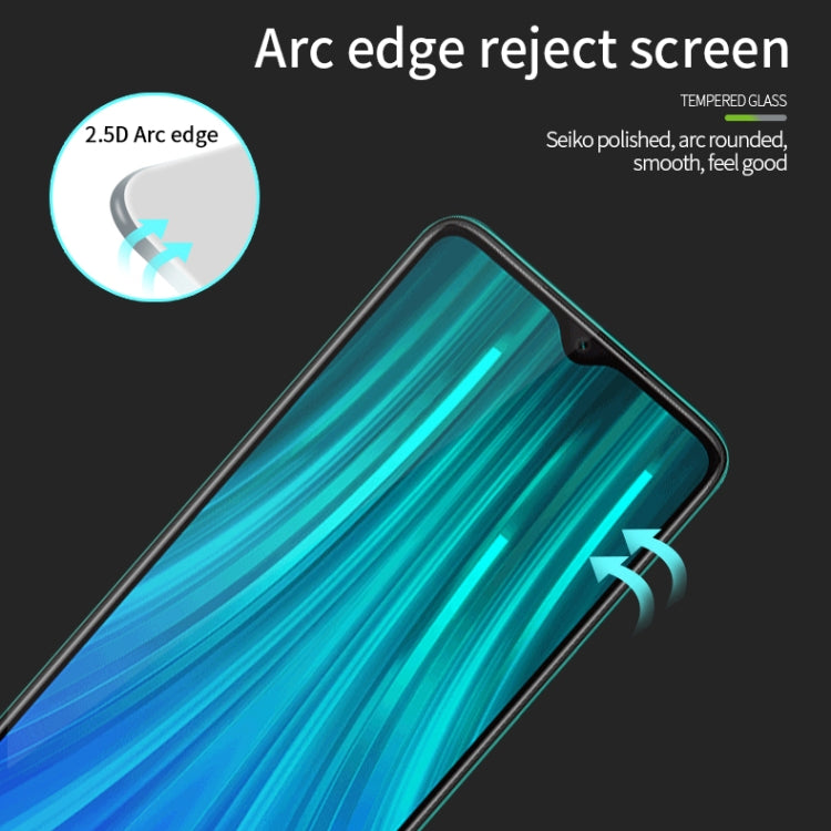 PINWUYO 9H 2.5D Full Screen Tempered Glass Film for, For Xiaomi RedMi Note8 Pro, For Vivo iQoo Pro 5G