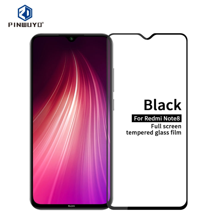 PINWUYO 9H 2.5D Full Screen Tempered Glass Film, For Xiaomi RedMi Note8, For OPPO Reno2, For Motorola Moto E6 Plus, For Xiaomi 9 Lite, For Motorola Moto P40 Power, For Motorola Moto One Zoom, For Realme5, For Realme5 Pro / RealmeQ