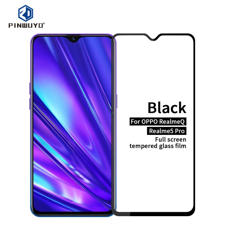 PINWUYO 9H 2.5D Full Screen Tempered Glass Film, For Xiaomi RedMi Note8, For OPPO Reno2, For Motorola Moto E6 Plus, For Xiaomi 9 Lite, For Motorola Moto P40 Power, For Motorola Moto One Zoom, For Realme5, For Realme5 Pro / RealmeQ