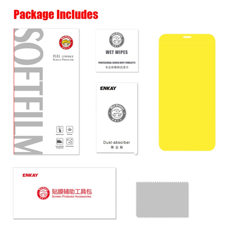 ENKAY Hat-Prince 0.1mm 3D Full Screen Protector Explosion-proof Hydrogel Film, For iPhone 11 / iPhone XR, For iPhone 11 Pro / XS / X, For iPhone 11 Pro Max / XS Max