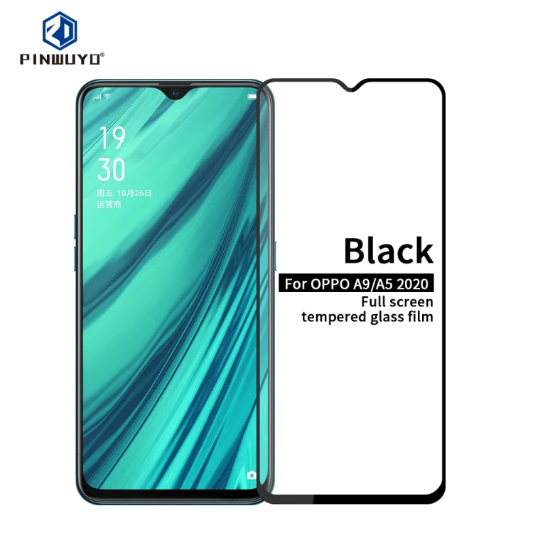 PINWUYO 9H 2.5D Full Screen Tempered Glass Film, For OPPO A9 2020 / A5 2020