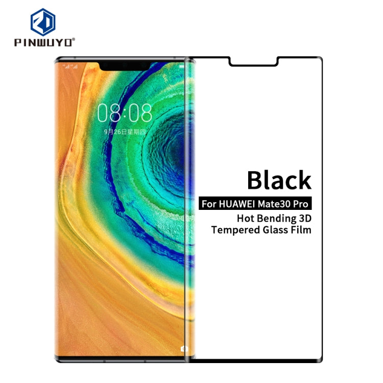 PINWUYO 9H 3D Hot Bending Tempered Glass Film, For Huawei Mate 30 Pro, For vivo Nex3