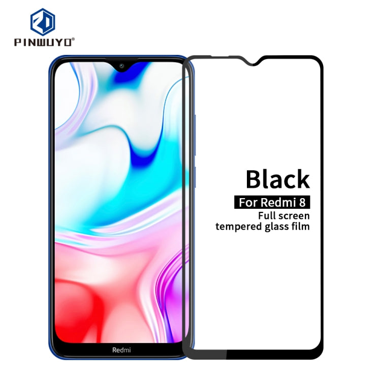 PINWUYO 9H 2.5D Full Screen Tempered Glass Film, For Xiaomi RedMi 8, For OPPO Reno ACE