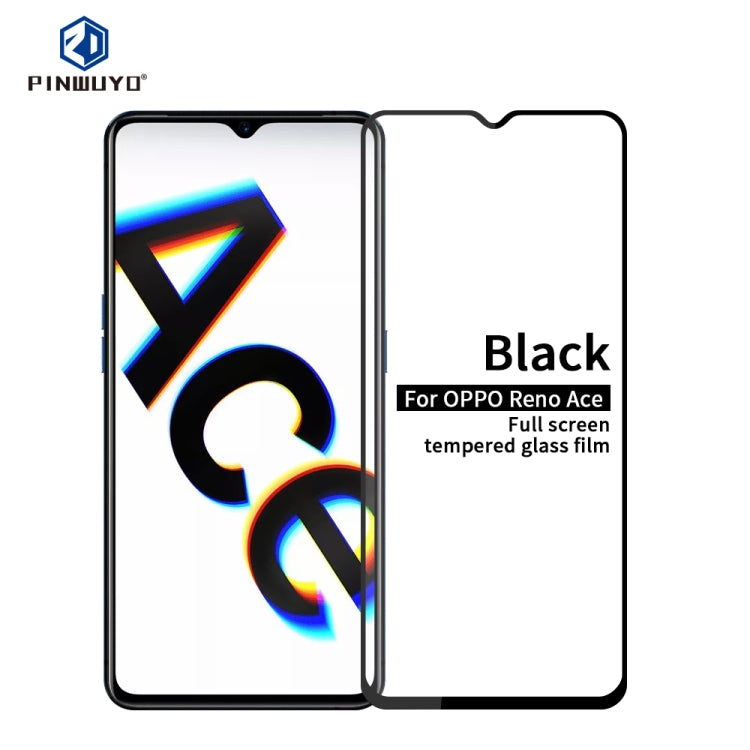 PINWUYO 9H 2.5D Full Screen Tempered Glass Film, For Xiaomi RedMi 8, For OPPO Reno ACE